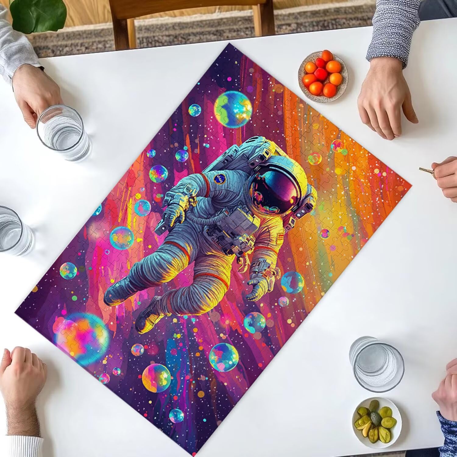4000 sztuk puzzli, astronauci kosmiczni4000 sztuk puzzli dla dorosłych, prezent na rocznicę i Boże Narodzenie, dekoracja domu, zapobieganie degeneracji mózgu u osób starszych v-802