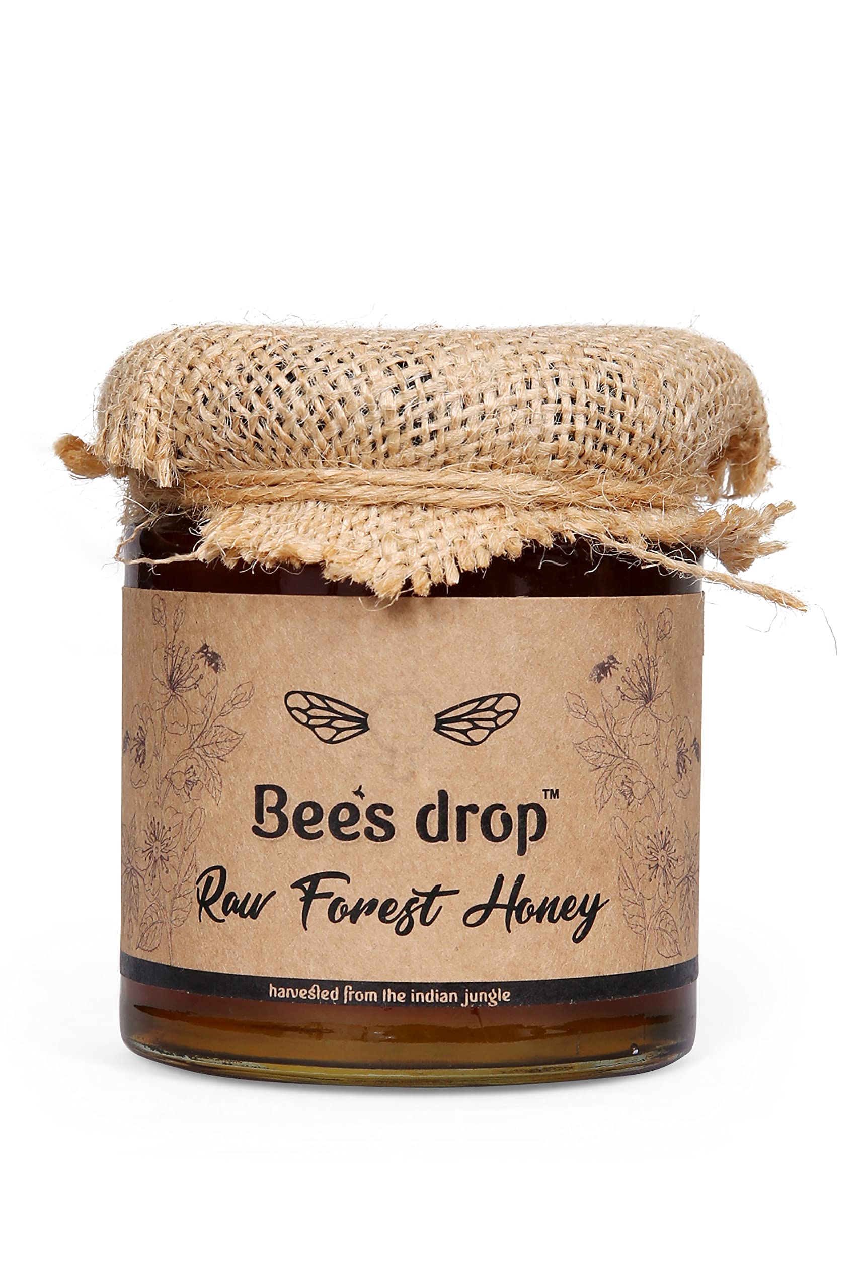 Bees Drop Raw Forest Honey, With Bee Pollen Unpasteurized