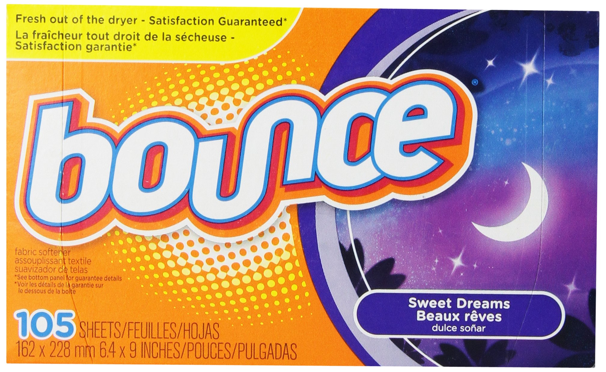 bounceSweet Dreams Scent Fabric Softener Sheets 105 Count