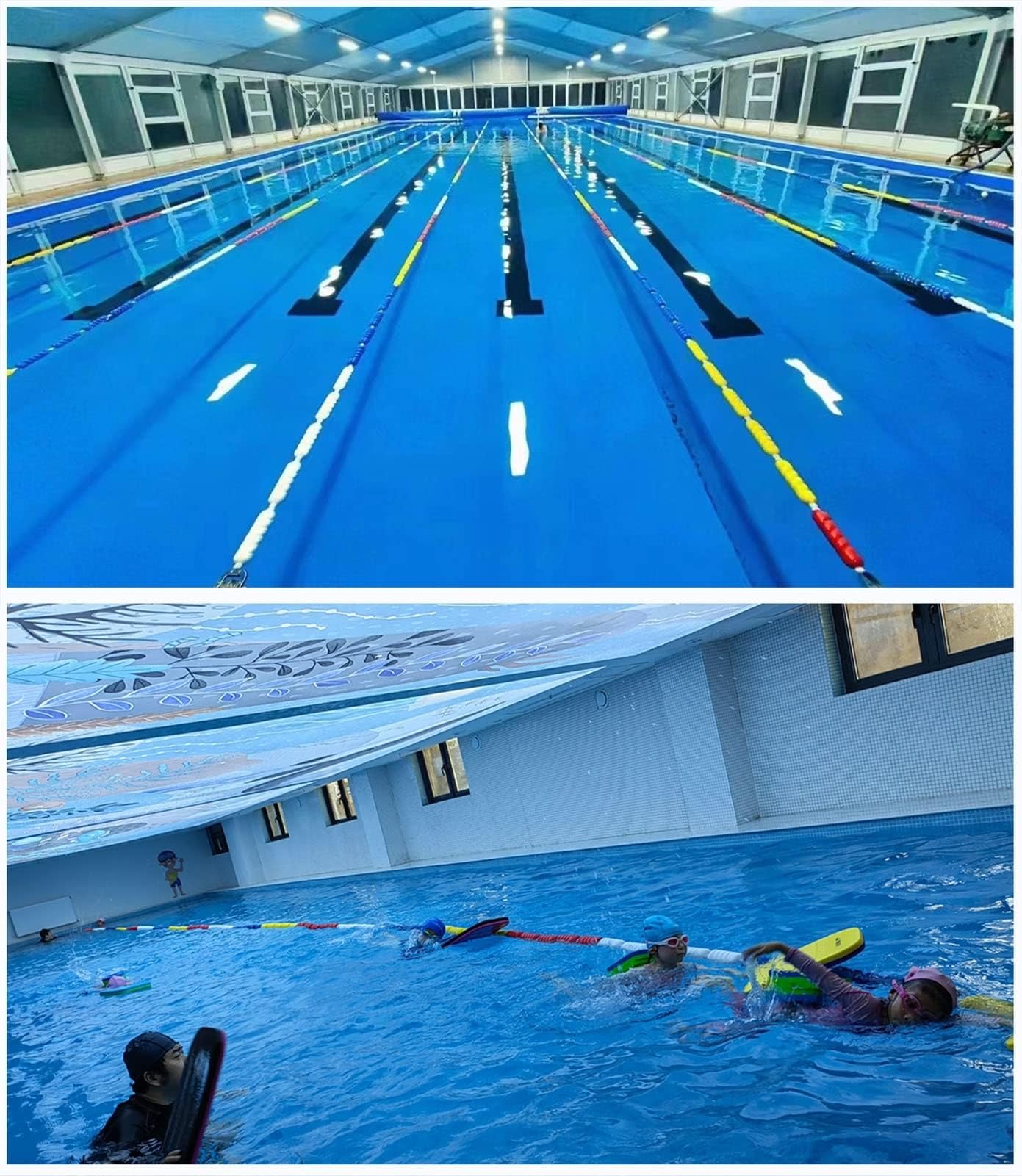Corda di Sicurezza per Piscina, 16 36 82Ft Corda di Sicurezza per Piscina per spiagge e corsi d'Acqua Galleggianti di Sicurezza per Piscina per Una Migliore visibilità LAN