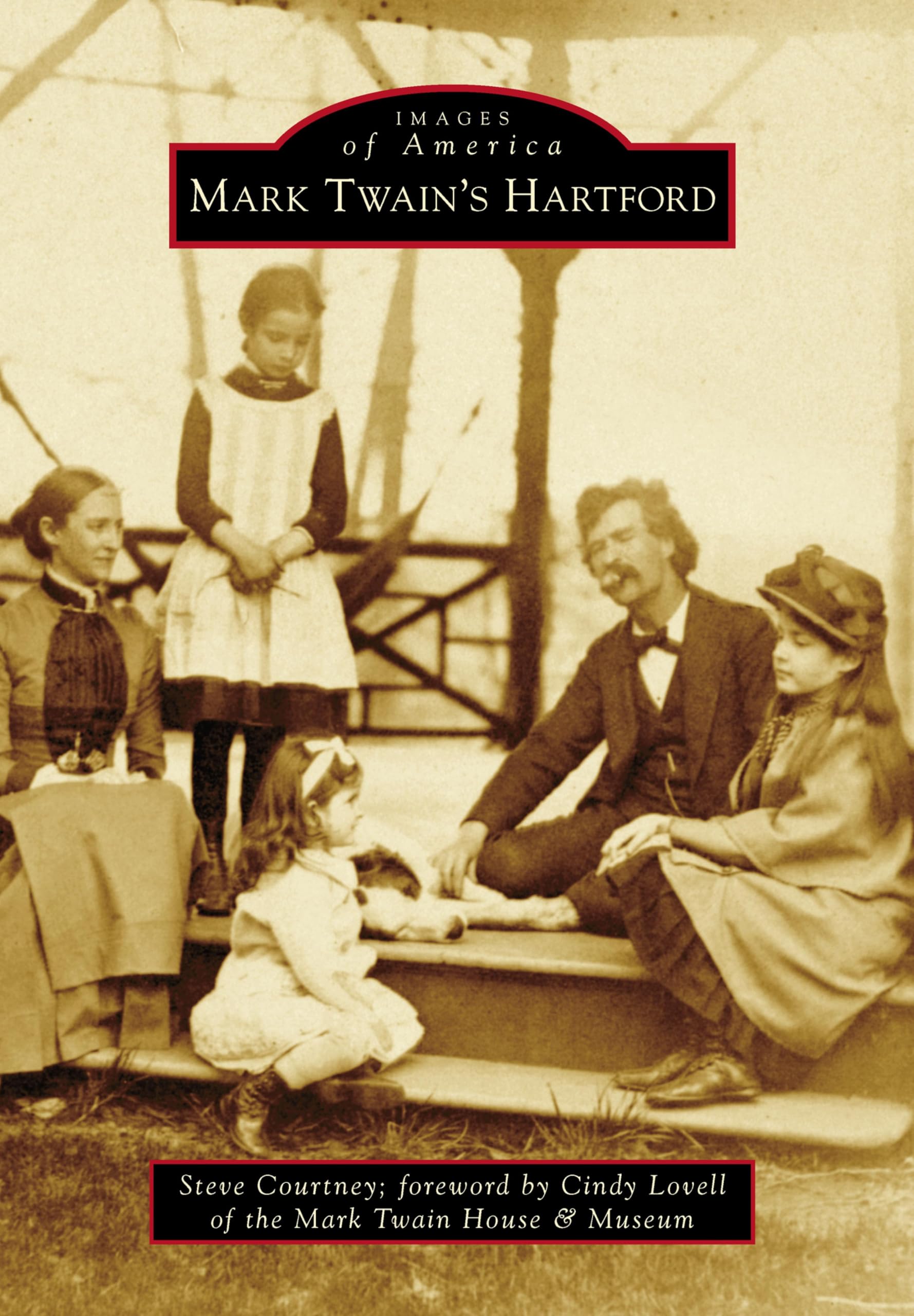 Album photo historique Mark Twain's Hartford Images of America broché en anglais