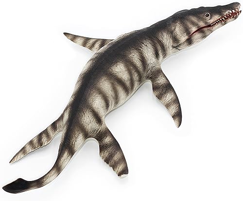 Gemini&Genius Kronosaurus - Juguetes de dinosaurio con mandíbula movible, figura de dinosaurio grande de monstruo marino, colección Mosasaurus o