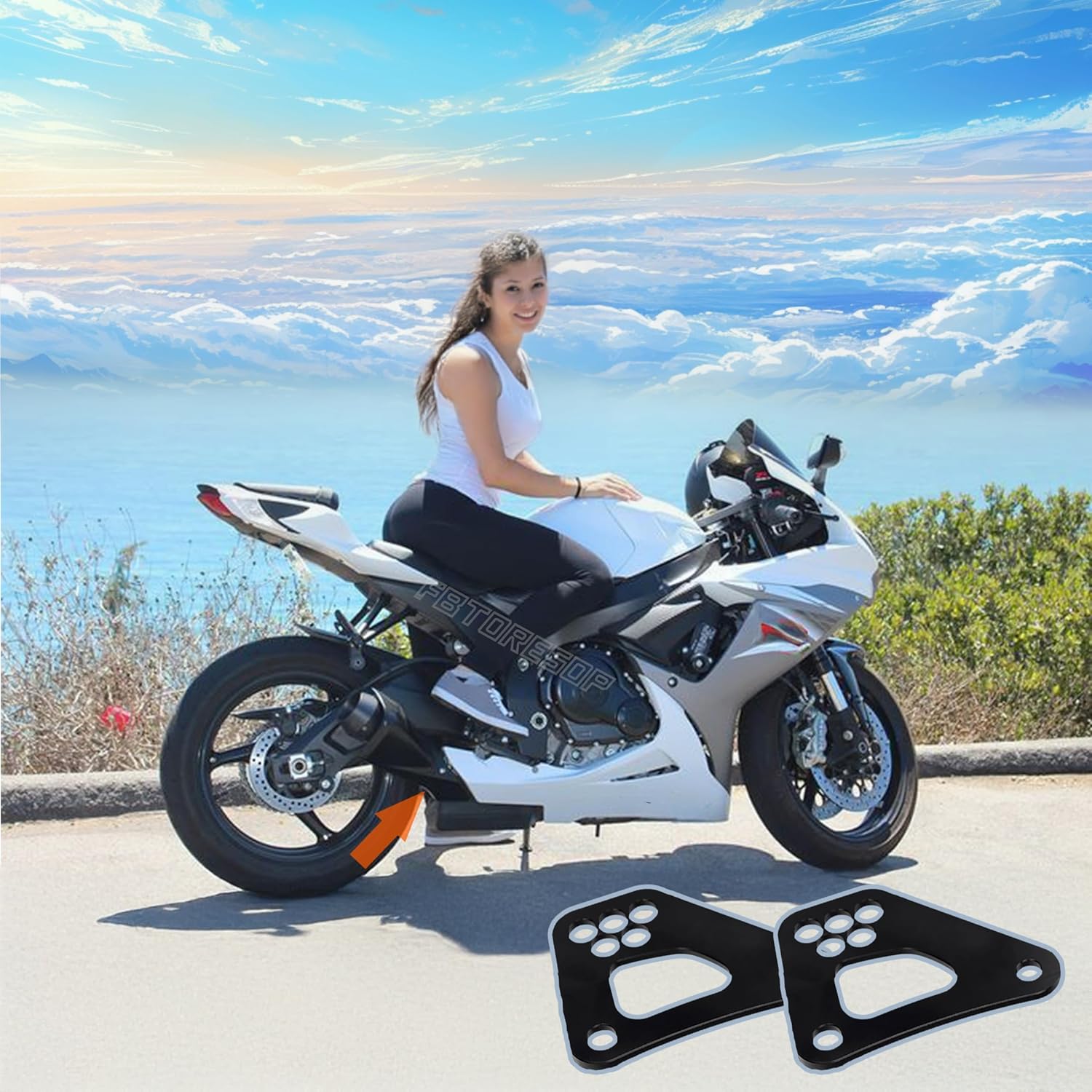 Lowering Kit for Suzuki GSX-R 600 750 (2011–2025), Drop Seat Height 0.5–2.5", Ride Safer & More Confident, Built with Trusted Alloy Steel, Bolt-On Install
