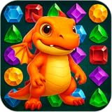 マッチ 3 ジュエル クエスト: ドラゴンと魔法の伝説パズルゲーム - 宝石を揃える爽快ブラストアドベンチャー