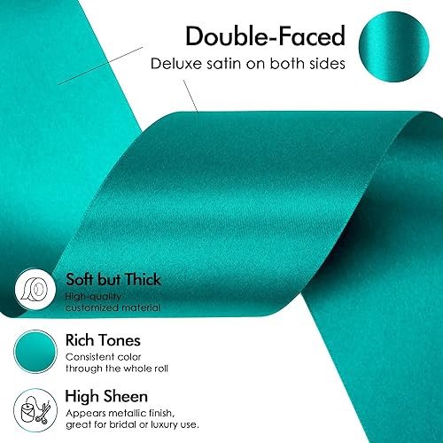 Vista 561 de MEEDEE Orange Satin Ribbon - 1.5 inch Double Faced Satin Ribbon, 50 Yards - Neon Tangerine - For Christmas, Thanksgiving, Halloween, Weddings