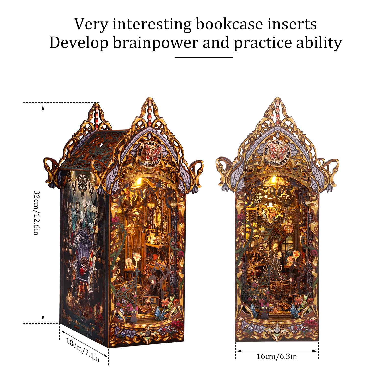 Amazon | Shuiling ドールハウス ミニチュア 【魔女の宮殿B