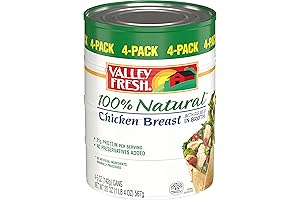 VALLEY FRESH 100% Natural* Organic Canned Chicken Breast in Water