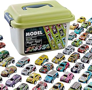 Bulk Pull Back Cars,Assorted Pull Back Car Set | Alloy Pull Back Toy Car, Small Vehicles Toy Set for Kids Boys, Treasure Box Toys for Classroom