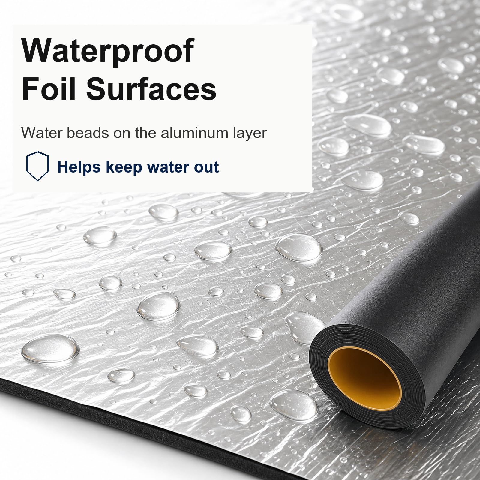 Cinta de Aluminio Impermeable,Rollo Bituminoso Reparación Adhesiva,Cinta autoadhesiva para sellar Asfalto,Banda autoadhesiva bituminosa,Impermeable,para reparación de techos,tejados
