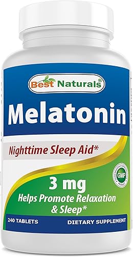 Melatonina de rápida absorción para mayor eficacia, suplemento para el sueño natural, fabricado en instalaciones con certificado GMP de los EE.UU. y