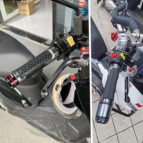 Miniatura 5 de Para Yamaha XMAX300 All Years Xmax 300 2017 2018-2021 78 pulgadas 0.866 in Agarres de mano de motocicleta Barra de manillar antideslizante