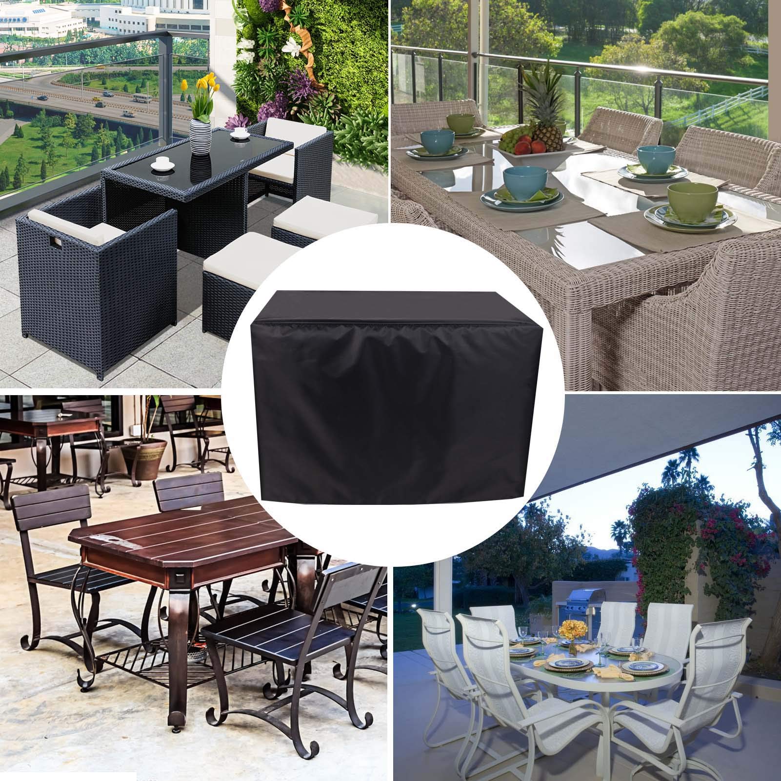 WZDD Funda Para Muebles De Jardin Impermeable 240x240x85cm, Cubierta De