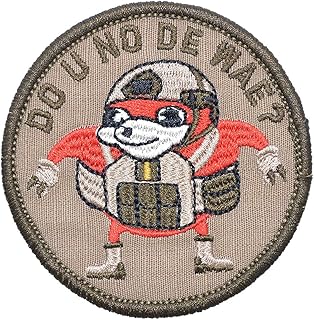 Ugandan Knuckles"Do You Know De Wae Patch, Round Morale Patch Tactical Combat Bagde Military Hook Morale Patch Tactical Military Morale Patch Set Hook/Loop Backing -3 inch Hat Patch (Brown)