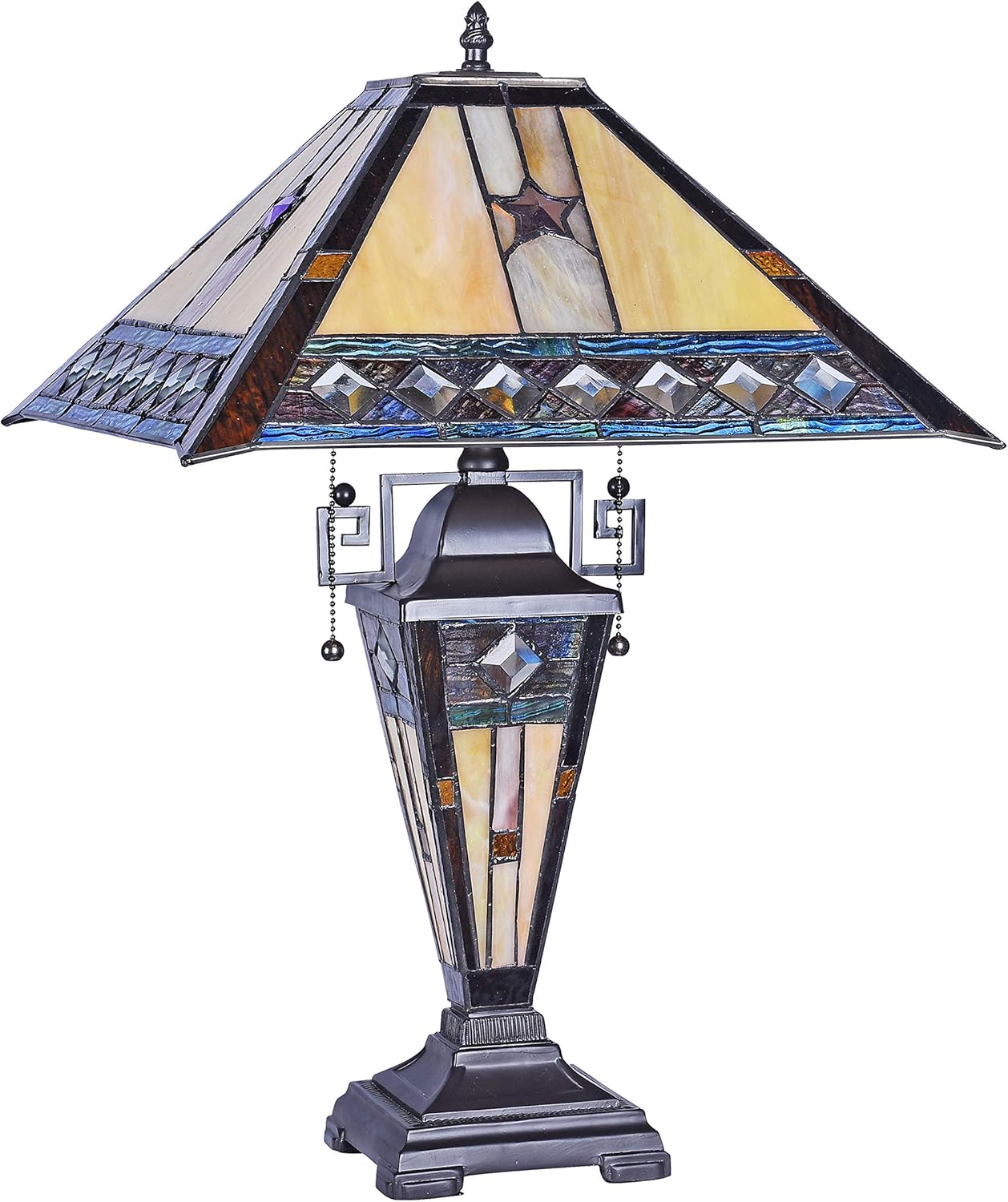 Chloe CH38847PM16-DT3 Table Lamp, One Size, Multi-Colored