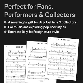 輸入BOOKS [BOOKS] Billy Joel: Melody LIne, Chrods and Lyrics