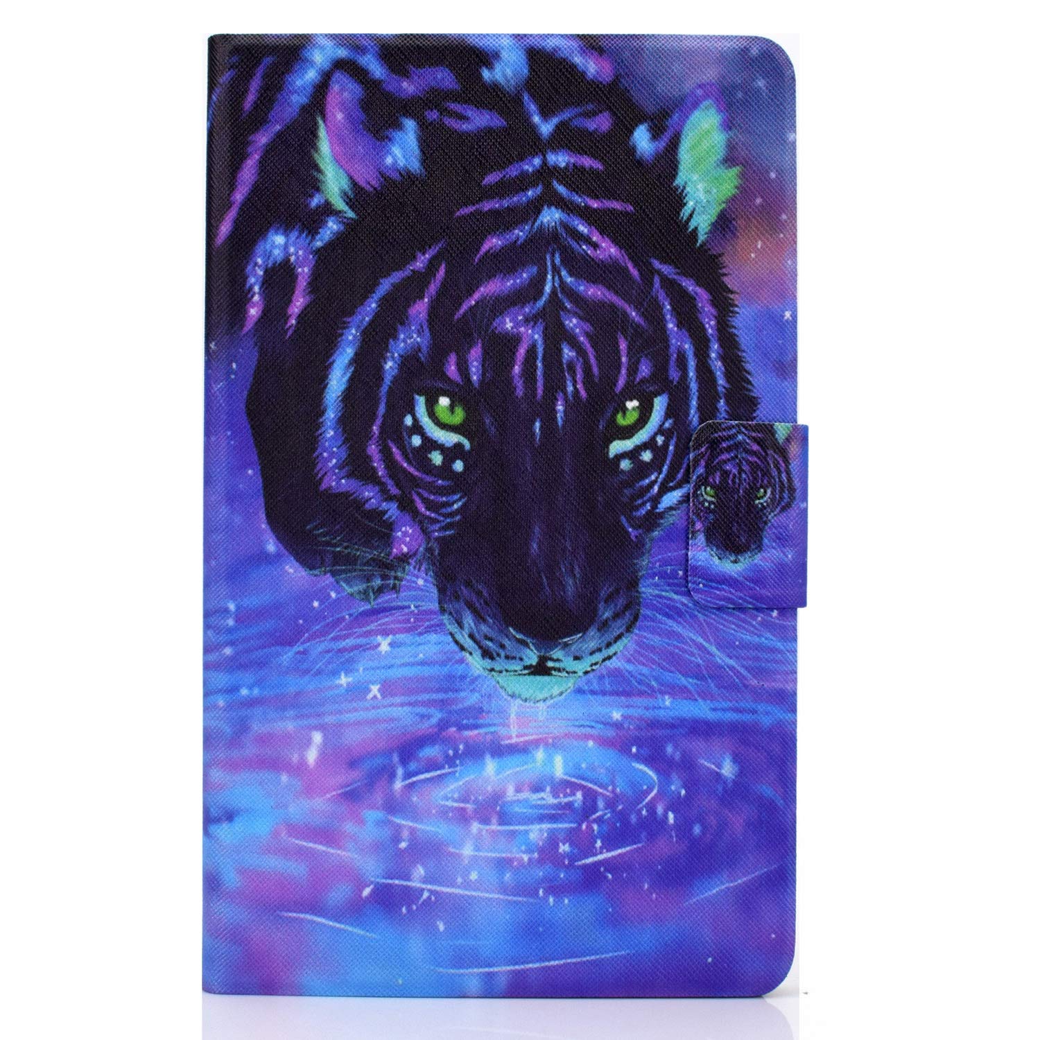 ONETHEFUL Custodia Libro Cover per Lenovo Tab M10 HD (2nd Gen)10.1 2020 TB-X306X TB-X306F Tablet Custodie Protettiva Covers con Stand e PU Pelle - Leone stellato