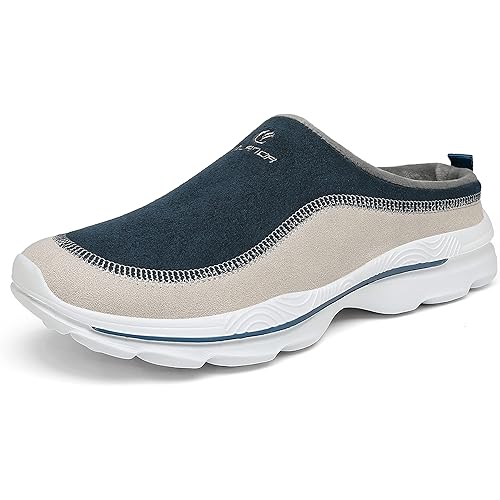Slip On Mules & Clogs for Womens Mens Light Open Back Shoes Comfort Walking Shoes Breathable Slippers Closed Toe Slides