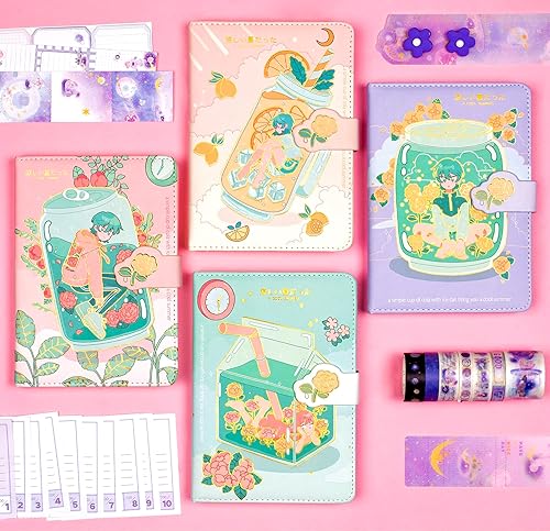 Miniatura 5 de Diario de anime, diario lindo, diario kawaii, lindo cuaderno japonés, diario estético lindo, papel de calidad premium, 5 x 7 pulgadas, 5.1 x 7.1 in,