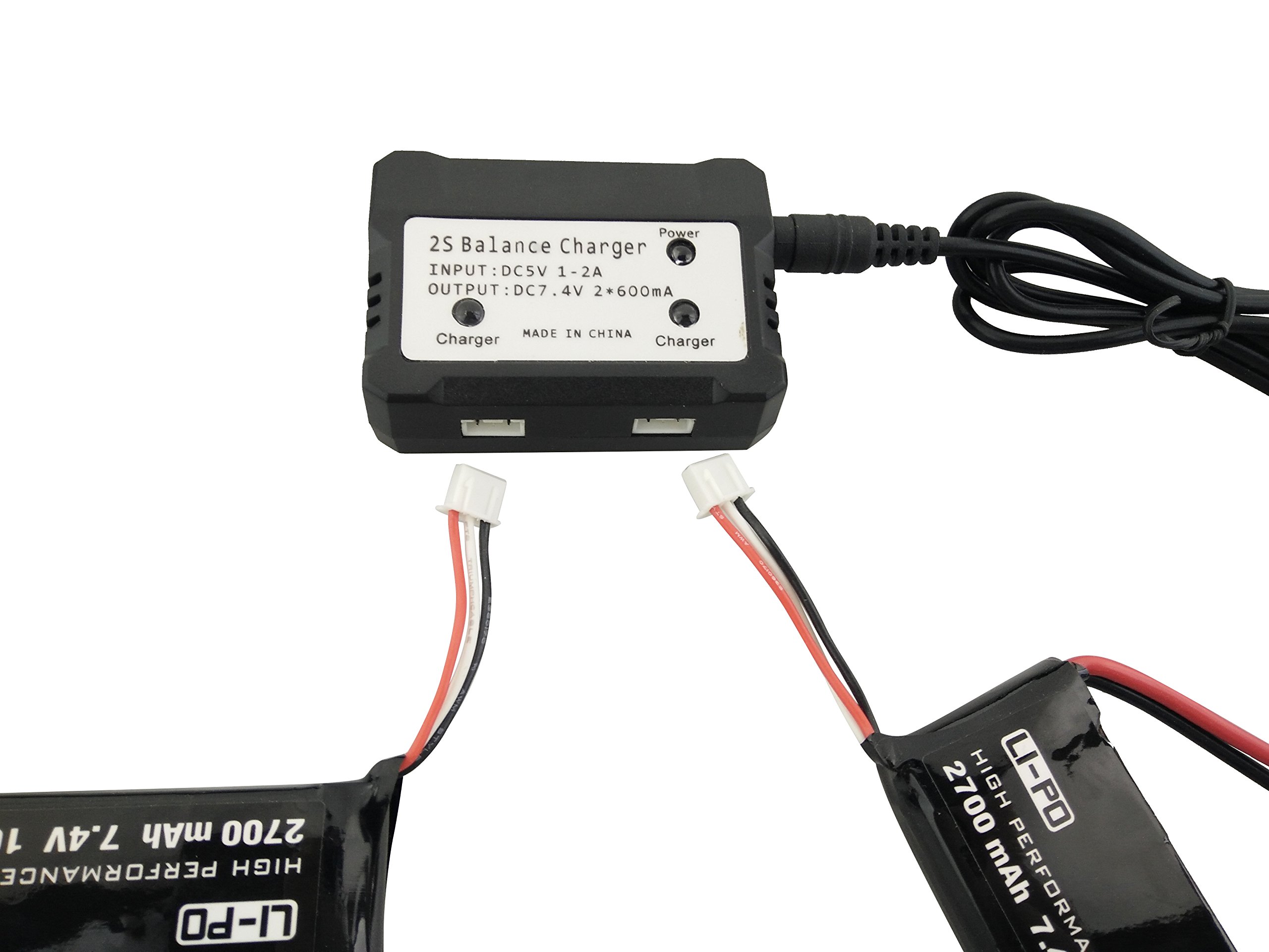 7.4V 2S 2700mAh 10C LiPO Battery EC2 plug for Hubsan H501S RC aircraft