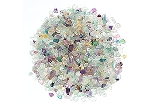 T4U Decorative Crystal Chips Fluorite Tumbled Gravel for Plants