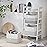 COMFY-HOMI Cotton Rope Woven Basket with Handles for Shelves,Toys,Book, Cloth Storage Baskets Bin for Organizing-13.5x11x9.5 Toy Decorative Organizer for Living Room, Bathroom-White/Black Line
