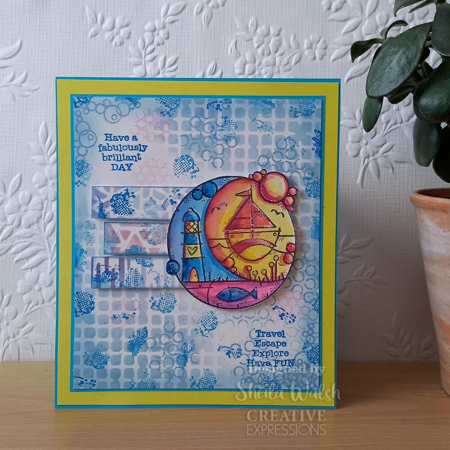Francoise Collection - Seaside Dreamcatcher - Clear Stamp, Transparent, 4 x 6 inches - Image 4