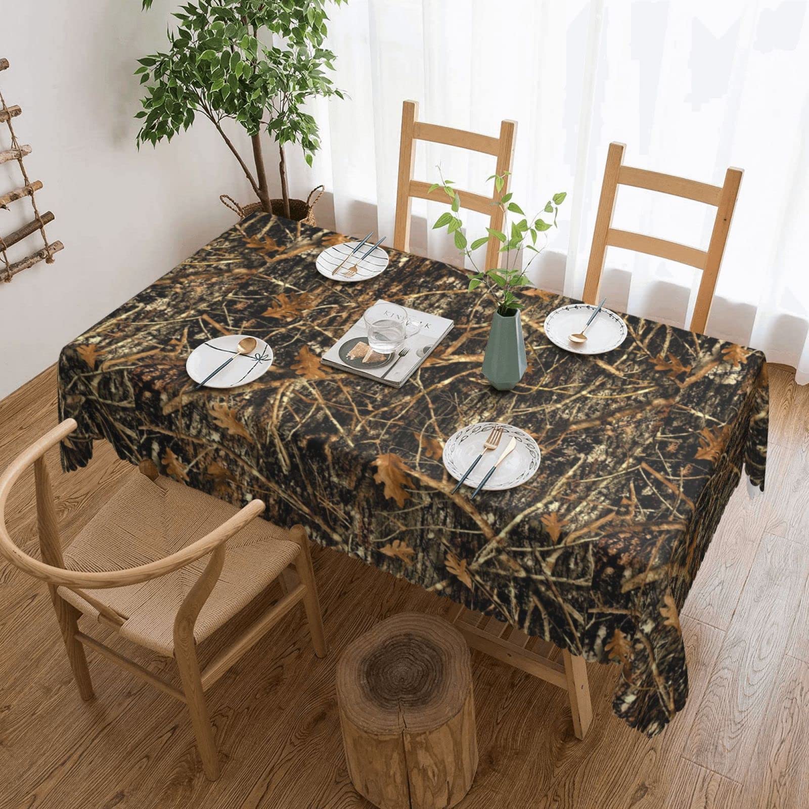 Nappe de table rectangulaire polyester anti-plis et facile à laver pour repas de mariage