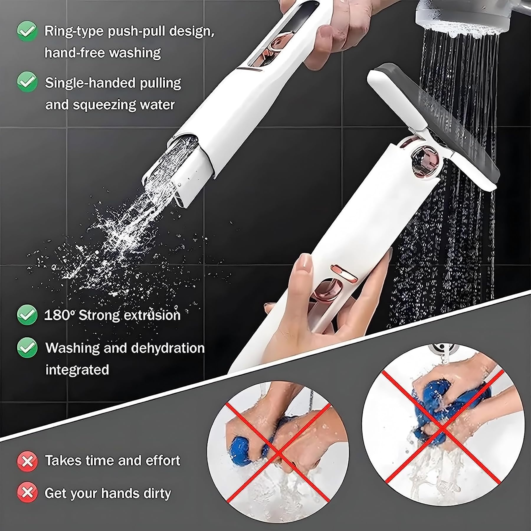 GLUN Mini Mop - Compact Cleaning for Any Space -8 GLUN Mini Mop - Compact Cleaning for Any Space -8