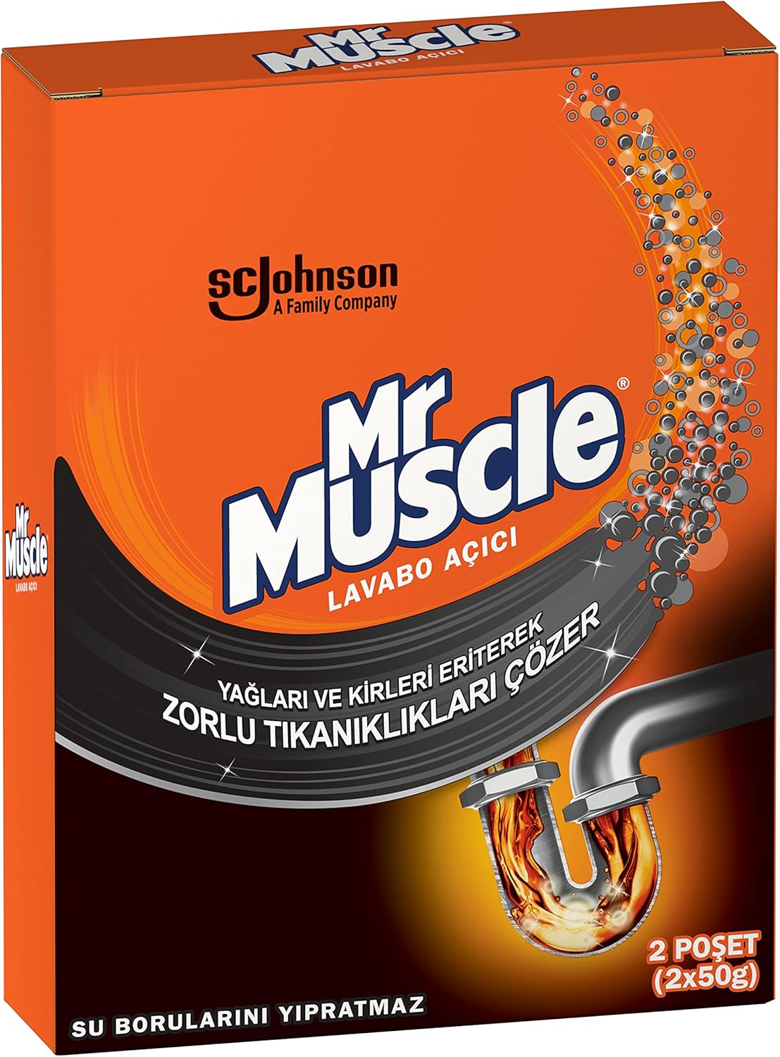 Mr Muscle Yağları ve Kirleri Eriten Lavabo Açıcı Granül (2 x 50 g) - 2x50 g