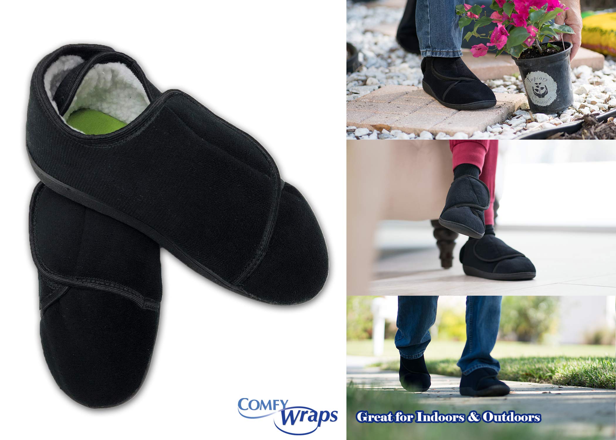 Original Wrapping Slippers with Custom Fitment Anti-Slip and Comfortable  with Gel Core, Memory Foam and Bamboo Fiber Orthopedic, Rubber Sole