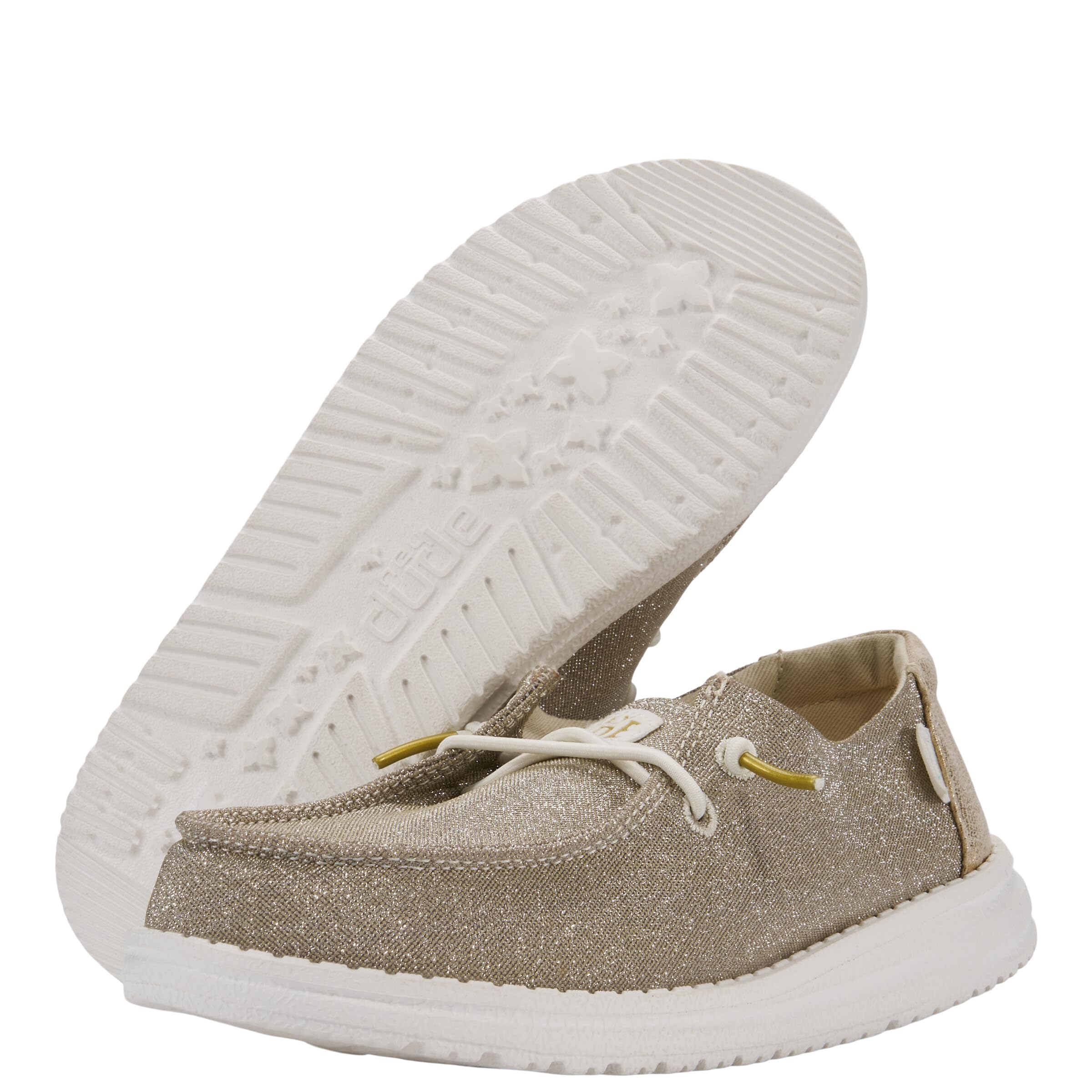 HEYDUDE Wendy Y Metallic Sparkle, Mocasin Niñas
