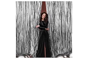 Katch On Extra-Large Silver Photo Backdrop Curtain for Unforgettable Moments