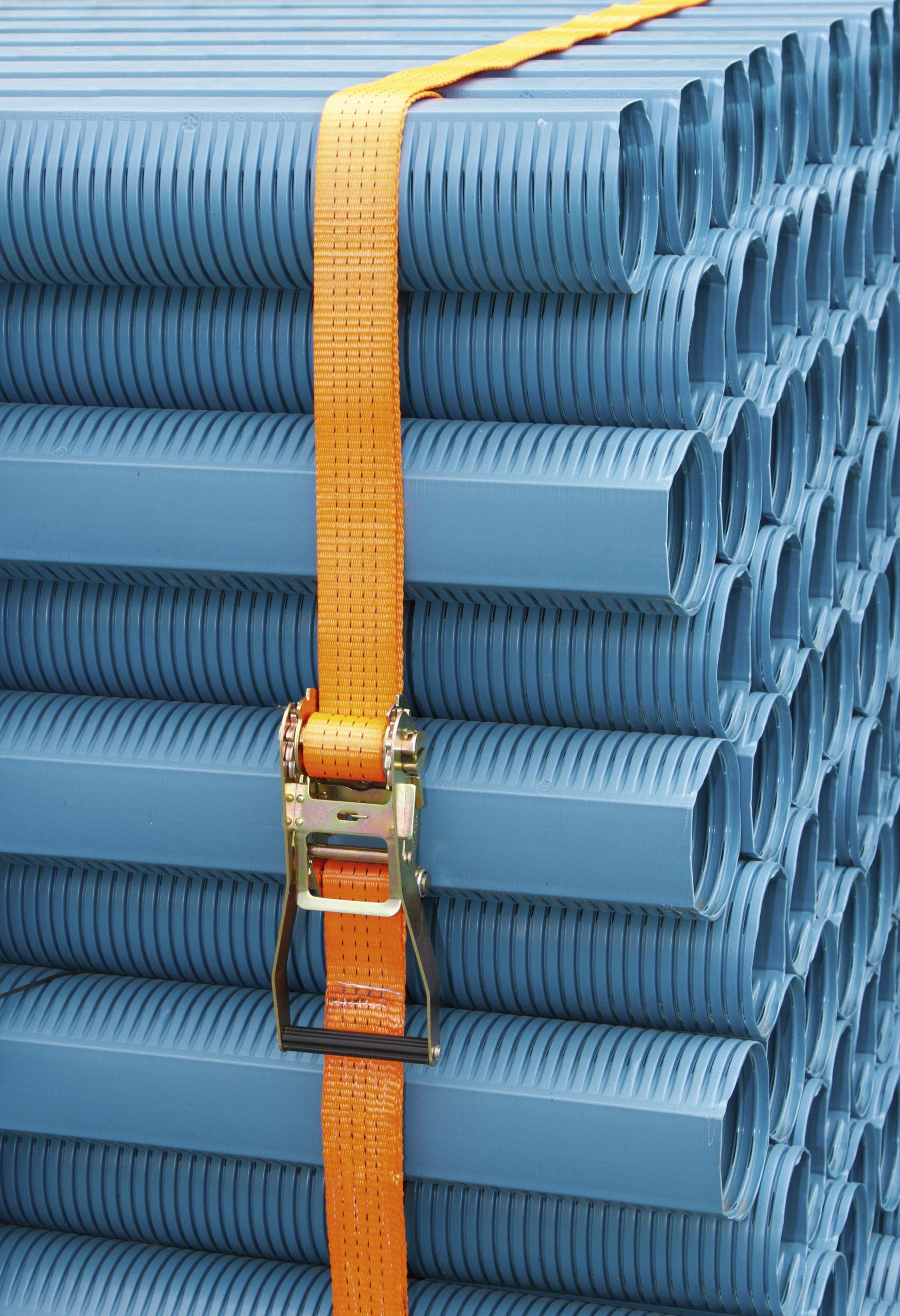 Kerbl Ratschenzurrgurt mit Spitzhaken (Zugkraft direkt 2000 kg, Länge 15m, Breite 50 mm) 37160, orange (Packung mit 4)