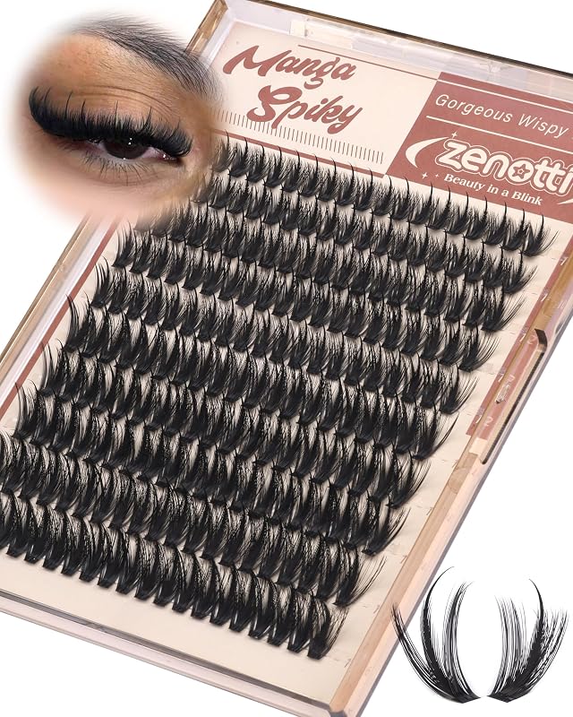 Cílios postiços em tufos zenotti com volume, pontas definidas e curvatura D, 10–16 mm, 200 unidades