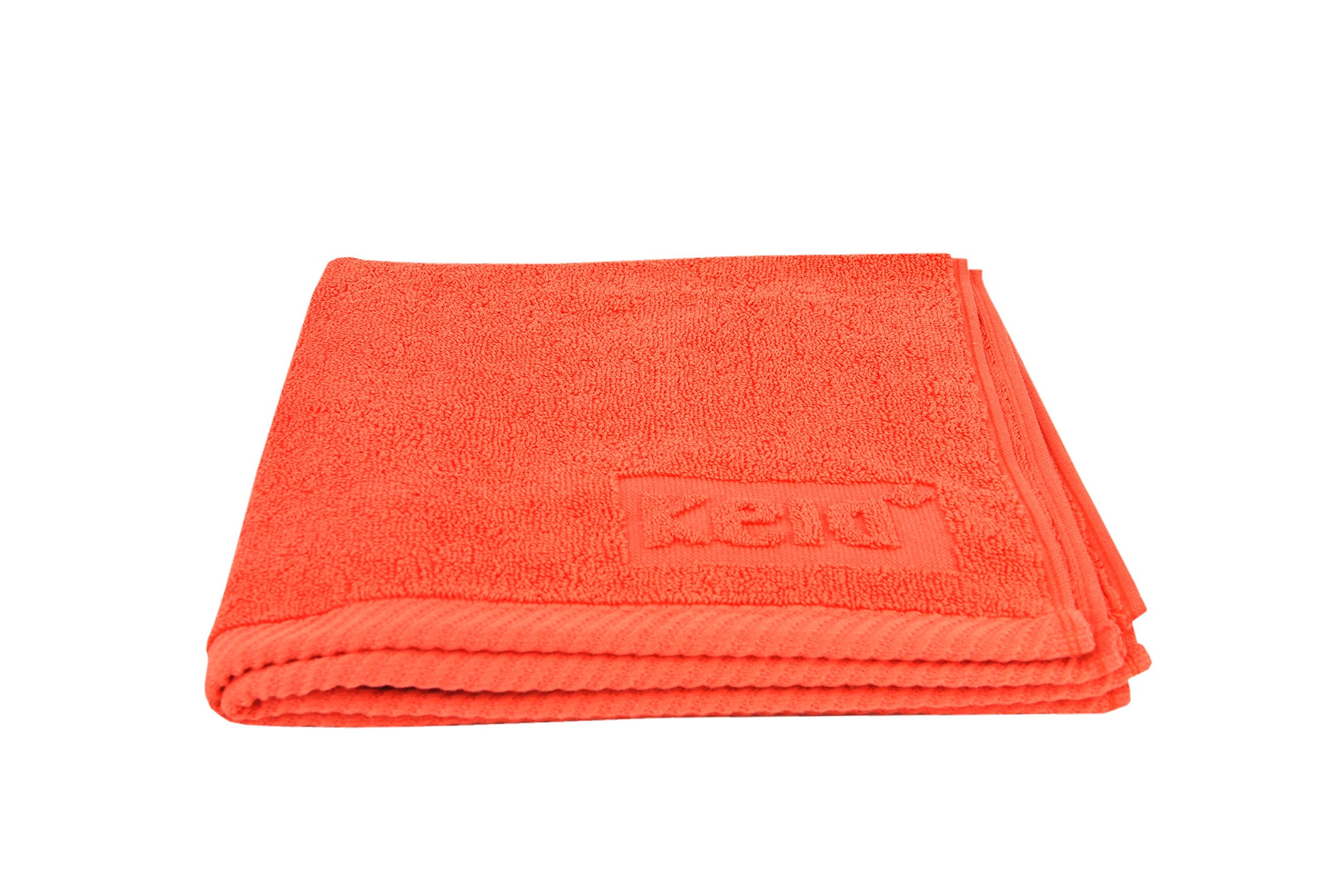Kela Frida Asciugamano In Cotone 50x70 Cm – Strisce Colorate, Rosso/Blu/Beige - 3