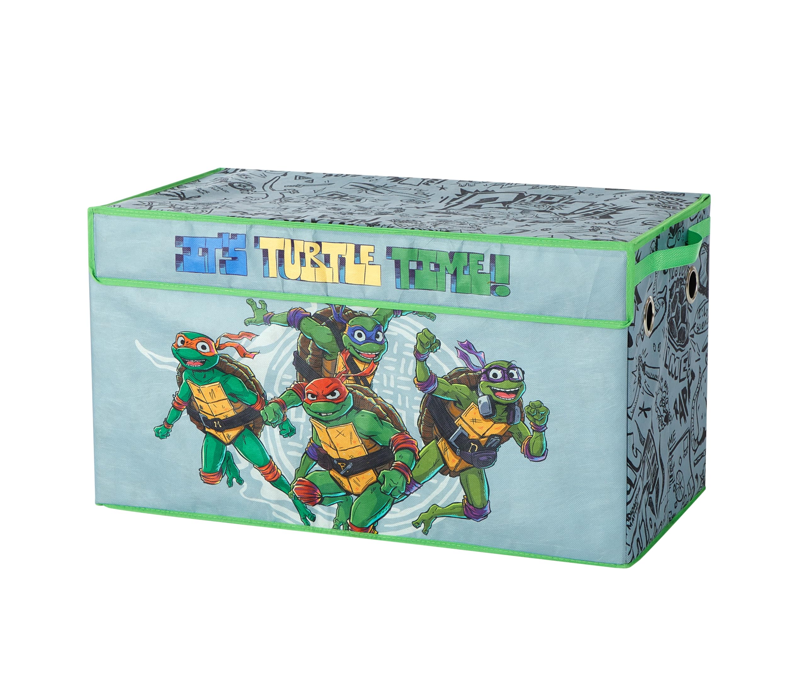 idea nuova teenage mutant ninja turtles collapsible storage trunk durable with soft lid 28534x14534x1634