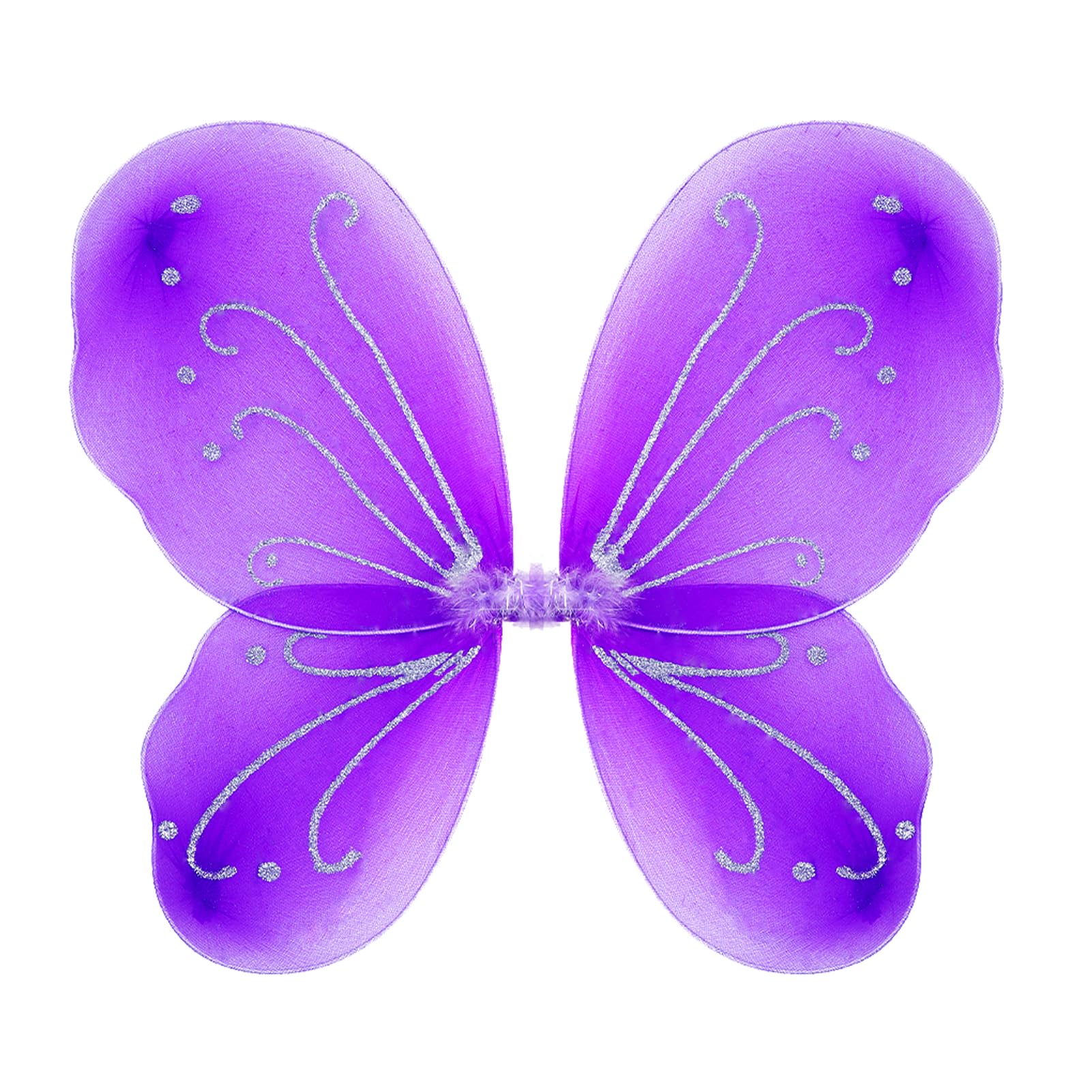 NENMATTE Fairy Girls Wings for Girls, Sparkle Angel Wings Butterfly Girl Wing for Birhday Party Halloween Costume Dress Up