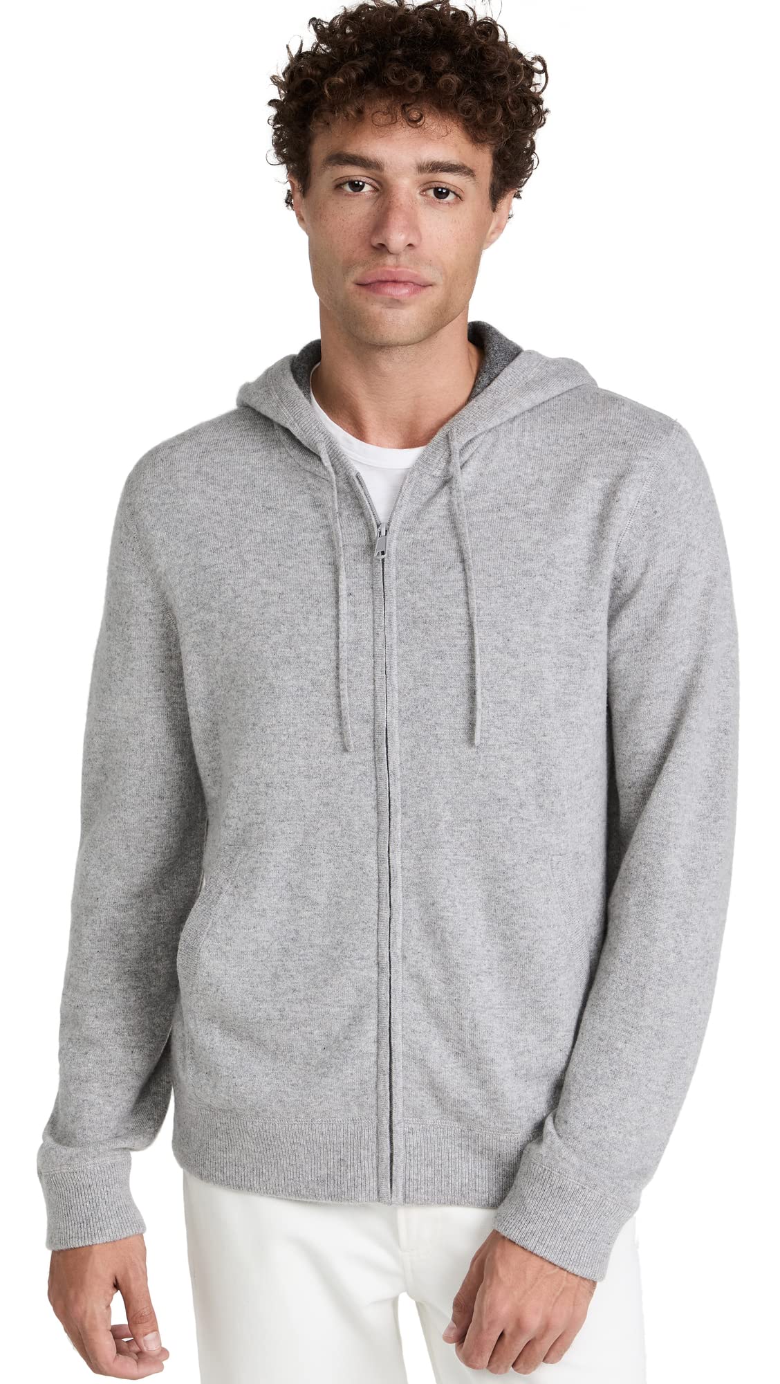 Photo 1 of ***DAMAGED***
Vince Men's Full Zip Cashmere Hoodie Medium H Grey