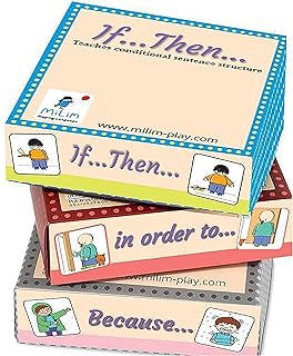 Milim Speech Therapy Materials for Preschool - Speech Therapy Toy, Milim Cards, Autism Flashcards, Milim Playing Language, Flash Card Toddler, Learning Toys, Speech Therapy Materials, Bundle of 3