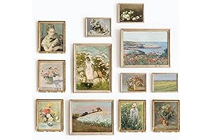 Set of 12 French Country Wall Art Prints: Vintage Botanical Beauties for...