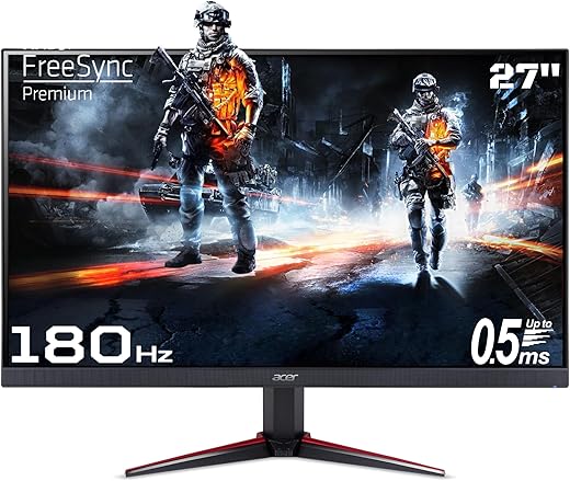 Acer Nitro VG270 M3 27 Inch Full HD Monitor with LED Backlight IPS Gaming I 0.5 Ms Response I 180Hz Refresh Rate I SRGB 99%, HDR 10 I 2xHDMI, 1xDP…