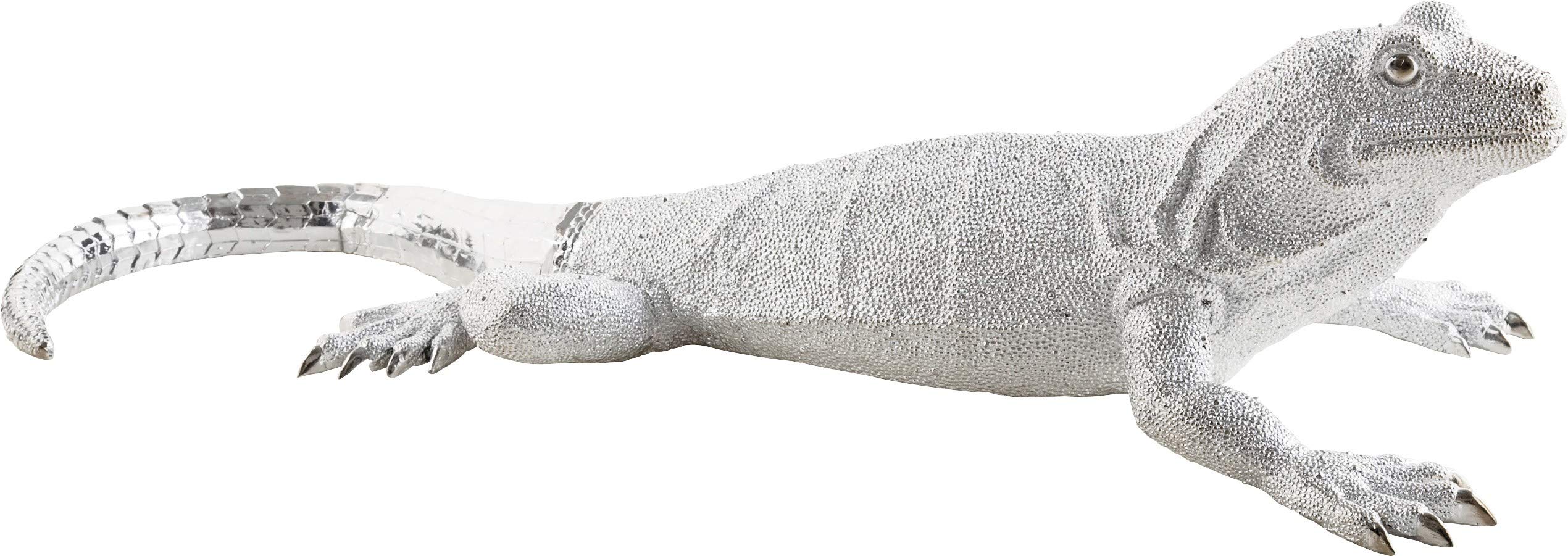 置物 KARE Deco Figurine Lizard Silver Deluxe 廃番】Deco Figurine Lizard Silver Deluxe - オブジェ・置物の
