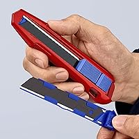 Vista 8 de KNIPEX Tools CutiX Cuchillo universal a presión, 6-1/2 pulgadas, rojo/azul
