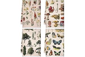 Dishtowels for a Lively Kitchen or Bathroom: Kajaia 4 Pcs Vintage Kitchen...