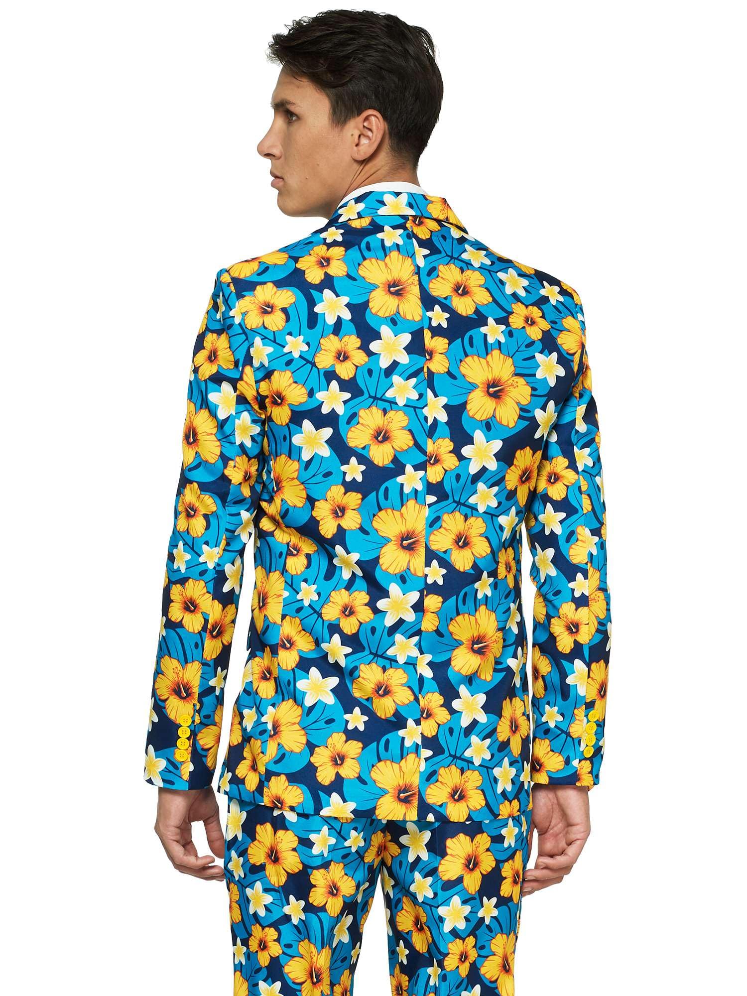 OFFSTREAM Party-Kostüm für Herren - Outfit Mit Tropischem Vogeldruck