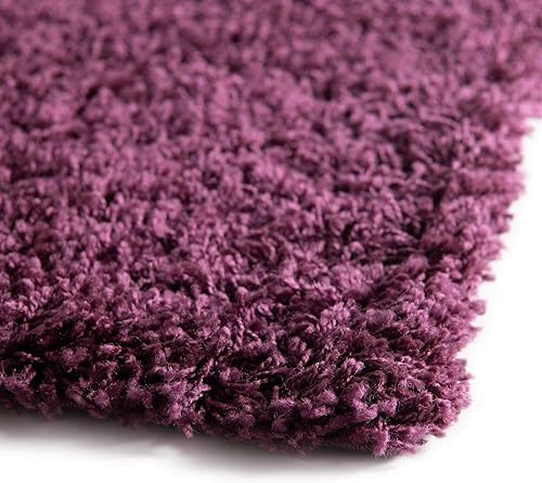 Miniatura 10 de Unique Loom Zuniga Solid Shag Collection - Alfombra moderna de felpa marrón arena (8' 0 x 10' 0)