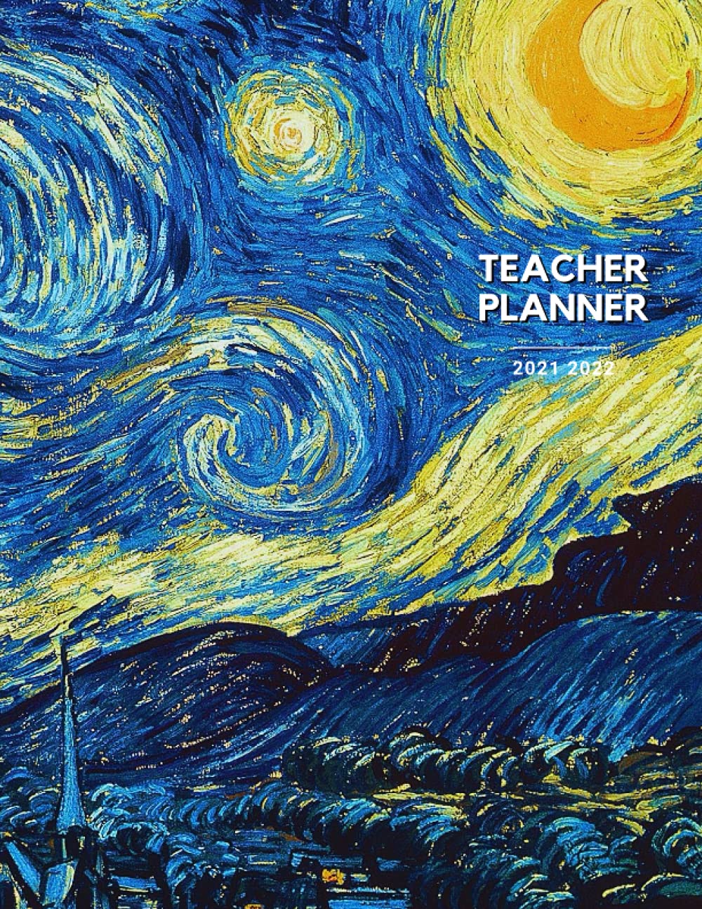 Teacher Planner: Weekly & Monthly Dated Lesson Planner with Inspirational Quotes and Pictures | Student Record Book | Academic Year August~July | ... (Teacher Planner 2021~2022 Academic Year)
