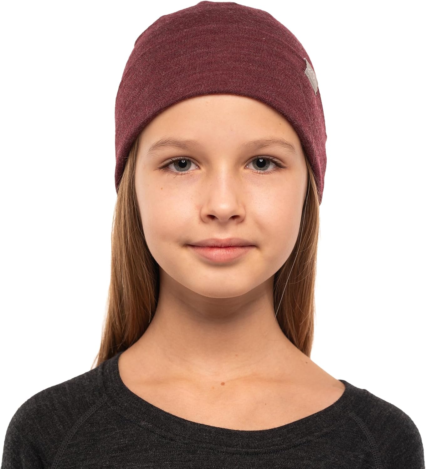 Merino Wool Beanie Kids - Unisex Cuff Wool Beanie Cap for Children - Breathable, Ideal for Sensitive Skin Winter Essential - Image 2