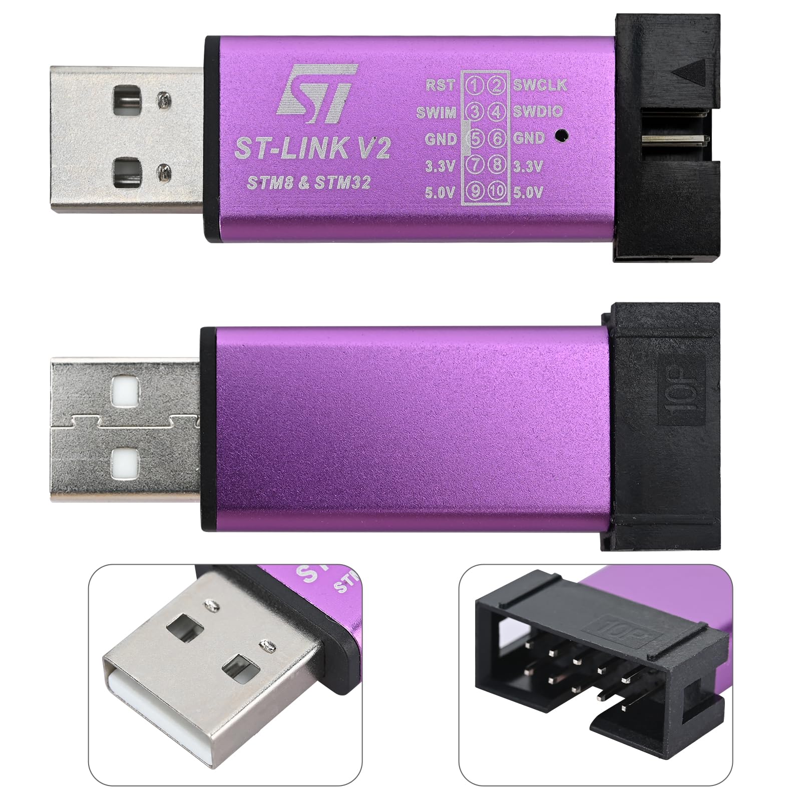 Amazon.com: Podazz ST Link V2 STM8 STM32 Emulator Programmer