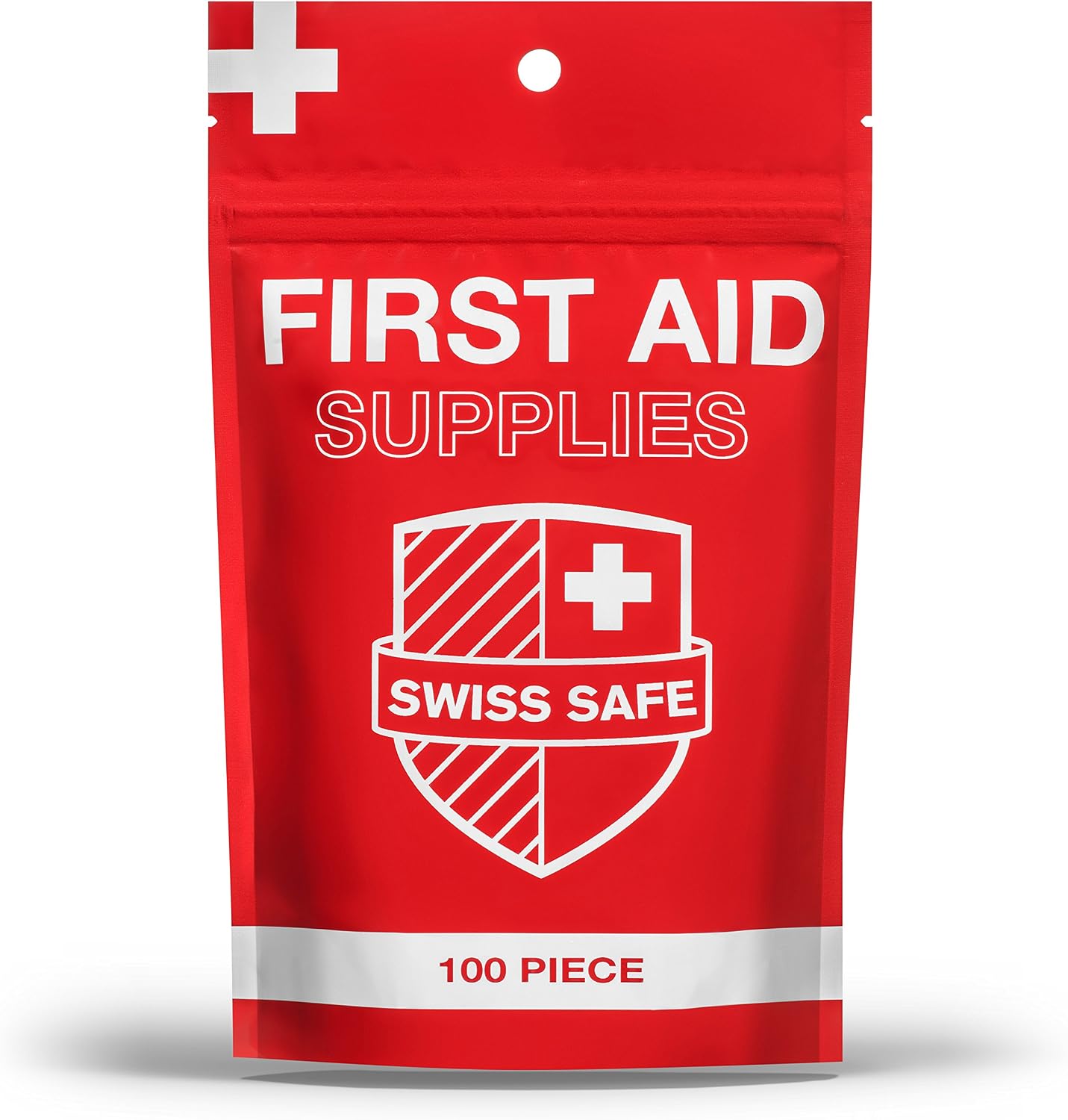 Small Basic First Aid Kit Supplies (100-Piece) : The Most Lightweight and Portable Emergency First Aid Kit